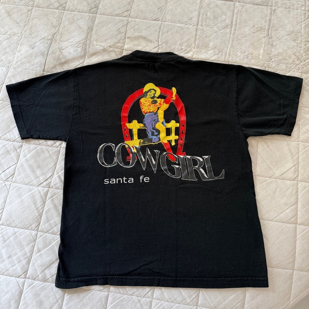 Black Cowgirl Santa Fe Graphic Shirt